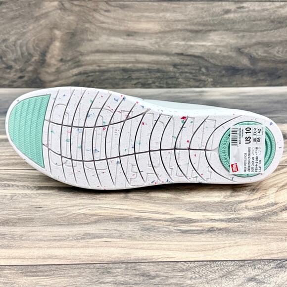 FITFLOP 10 Leather Rally Speckle Sole Slip On Trainers Skate Sneakers Soft Grey - Picture 8 of 10